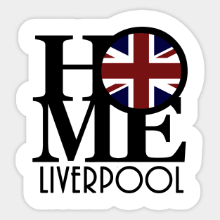 HOME Liverpool (UK Flag) Sticker